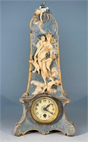 Antique Porcelain Putti Clock