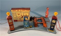 1930's Marx Tin Toy Service Staion Gas & Oil