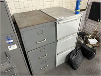 3 Steel 3 Drawer Filing Cabinets