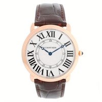 Cartier Ronde Louis Men's 18K Rose Gold Watch W680
