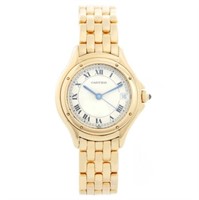 Cartier Cougar 18k Yellow Gold Ladies Quartz Watch