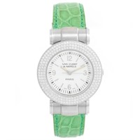 Van Cleef & Arpels White Gold Roma Diamond Ladies