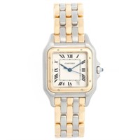 Cartier Midsize 3-Row Panther 2-Tone Steel & Gold
