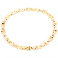 Quadri 18K Yellow Gold Link Necklace