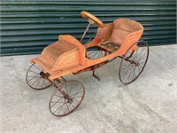 c.1906 French Timber Chain Drive Pedal Car