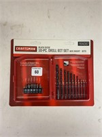 Craftsman Black Oxide 10pc Drill Bit Set