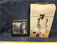 Wine holder and drink set