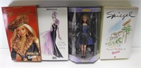 4 NEW Ltd Ed. Barbie Dolls Bob Mackie Avon Spiegel
