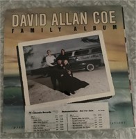 David Allan Coe LP White Label Promo