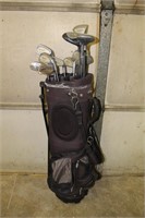 GOLF BAG AND CLUBS