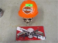 Skull & Harley Davidson Hard Hat