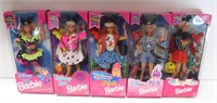 5 NEW Barbie Dolls Disney Fun Exclusive Editions