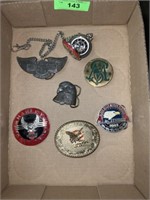 Belt Buckles and Pocket Watch