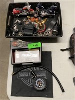 Harley Davidson Notepad and Air Pressure Gauge