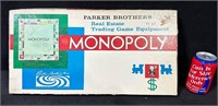 Monopoly Board Game Early Version -Parker Brothers