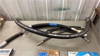 Hydraulic hoses 
1 1/4” , 2) 1”, 3/4” , 2) 1/2”