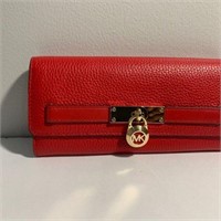 Michael Kors Hamilton Wallet-Red