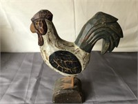 Contemporary Carved Wood Rooster
