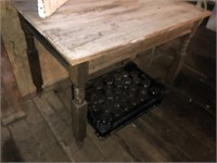 Crafted Plank Board Work Table