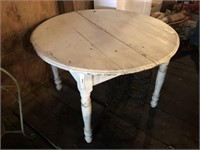 White Painted Circular Table