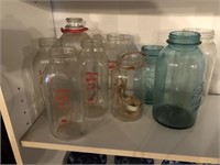 Canning Jars and Juice Bottles