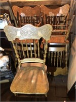 Five Pressed Back Chairs