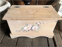 Softwood Decorated Miniature Chest