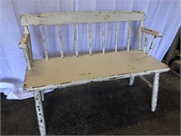White Painted Settee