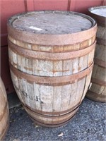 Vintage Wooden Whiskey Barrel
