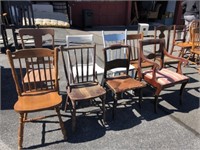 Nine Assorted Side Chairs