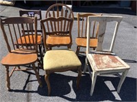Six Assorted Side Chairs