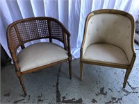 Two Upholstered Armchairs