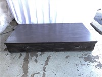 Large Wood Crafted Hinged Storage Box