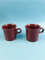 Fiesta Set of 2 Burgundy Coffee Cups