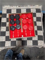 Checker board rug game