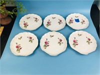 Set of 6 Luncheon Plates with Cup Holder