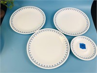Set of 4 , 3 Dinner Plates , 1 Saucer Corelle