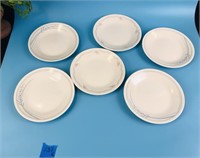 Lot of 6 Corelle Salad/ Lunch Plates