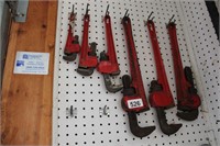 (6) Assorted Pipe Wrenches
