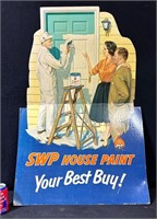 SWP Sherwin Williams Paints Easel Back Advertismen
