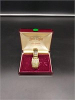 Lord Elgin 21 jwl 14kt gold filled running watch