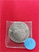 1881 s Morgan silver dollar