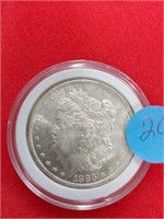 1883 o Morgan silver dollar