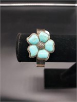 Sterling &turquoise bracelet 33.9grms