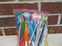 Lot of Assorted Plastic Spoons