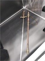 Knights of Pythias  FCB sword and scabbard