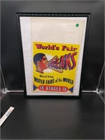 22x14 framed world's fair poster FREAKS