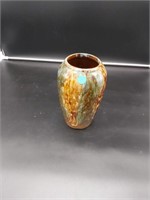 8in brush Mccoy onyx vase