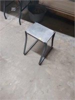 18x17 stainless and iron stool
