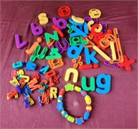 Magnetic alphabet and teething toy